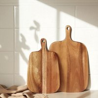Schneidebrett Aus Akazienholz Mit Griff Rustikales Serviertablett Für Die Küche von WoodenPantryCrafts