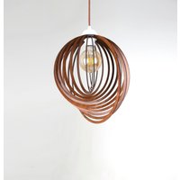 Moderne Kreis Lampe, Dekorativer Kronleuchter, Beweglicher Holzkreis Weihnachtsgeschenke, Bewegungsdesign-Decke, Kundengerecht, Feiertagsgeschenke von WoodenSnail