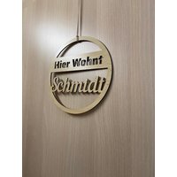 Familienschild Holzkranz Türschild Namensschild Rundes Holzschild Personalisiert Familienschild Holzkranz Türschild Namensschild Rundes Holzschild Personalisiert von Woodenartdesignbyey