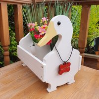 Enten Blumentopf, Geburtstagsgeschenk von Woodengardenhandmade