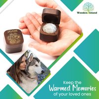 Kleine Holzkiste, Tierfell Erinnerungsbox, Hundefriseur Geschenk von WoodenislandArt