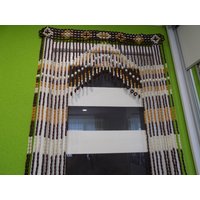 Boho Holzperlenvorhang, Türeingang Dekor Boho Holzperlenvorhang, Türeingang Dekor von Woodenness