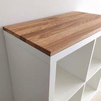 Deckplatte Eiche Massivholz Für Ikea Kallax Abdeckplatte Holzplatte Nach Maß von Woodenpoxy