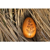 Rustikales Osterei, Holzosterei, Rustikale Osterdekoration, Cottagecore Ei, Dekor, Farn Osterei von WoodenstoriesArt