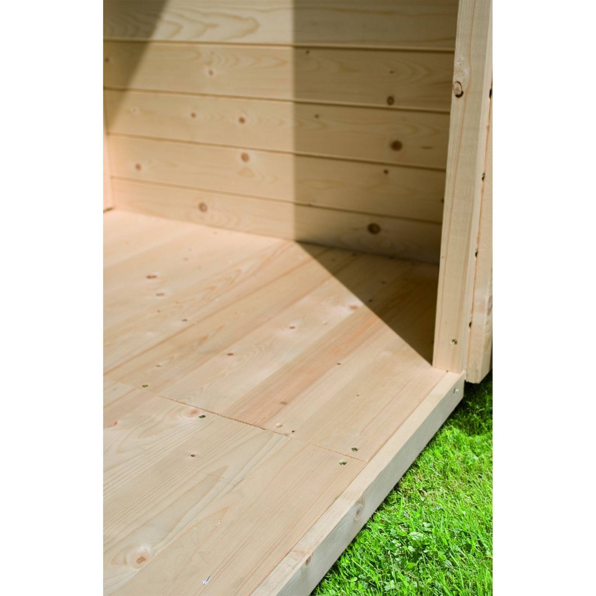 Woodfeeling Fußboden für Gartenhaus Fichtenholz naturbelassen Sockelmaß 447 x 213 x 1,9 cm Woodfeeling Fußboden für Gartenhaus Fichtenholz naturbelassen Sockelmaß 447 x 213 x 1,9 cm von Woodfeeling