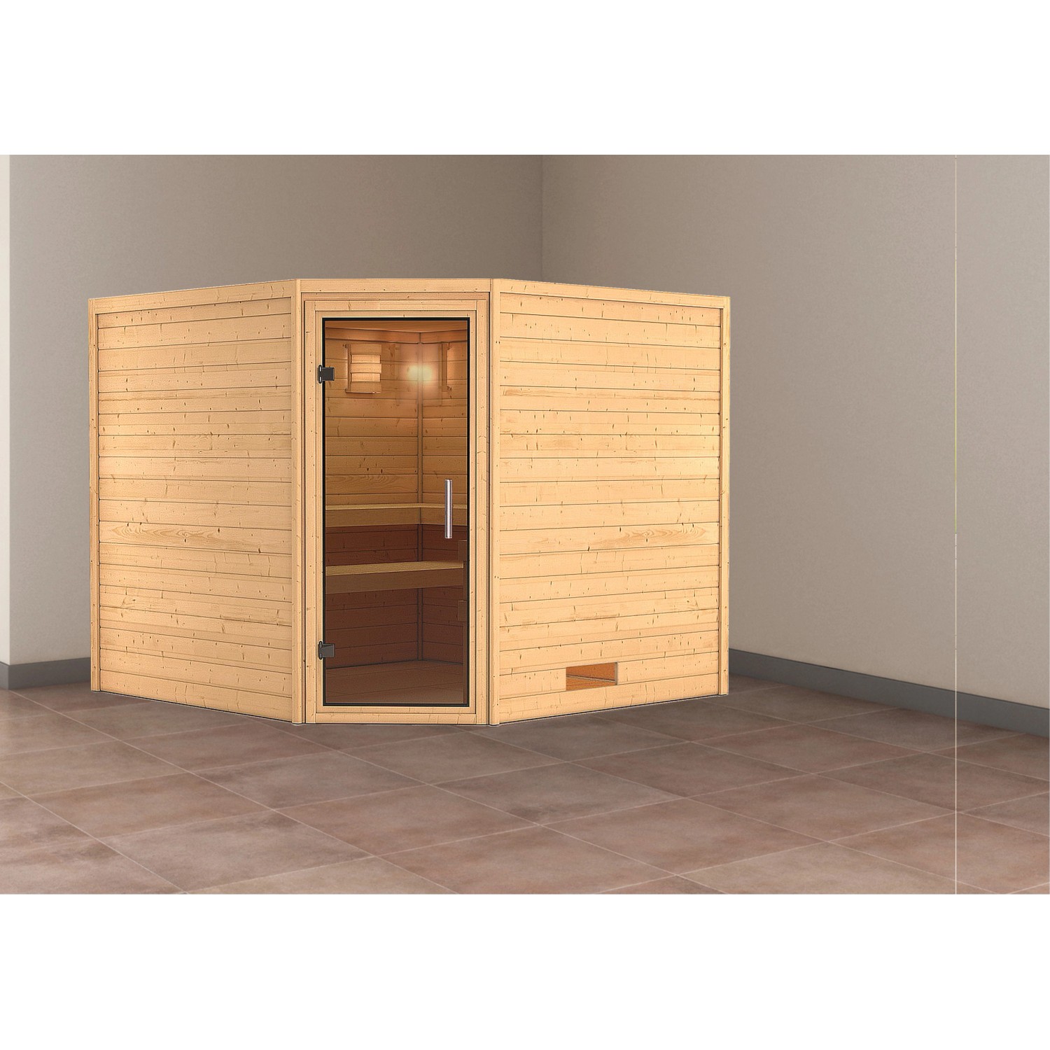 Karibu Sauna Leona Natur von Karibu