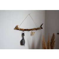 Wandbehang/Rustikaler Schlüsselaufhänger/Schlüsselhalter/Schlüsselbrett Mit 4 Haken Auf 40 - 60cm Gefertigt in Handarbeit von WoodfoxyDesign