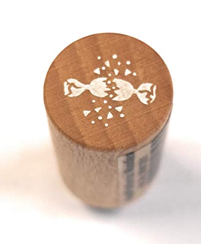 Woodies Mini Bonbon-Stempel, Holz, 1,5 x 1,5 x 3 cm von Woodies
