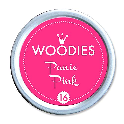 Woodies farbstoffbasierter Tinte Dose Panic Pink, Acryl, Mehrfarbig, 3-teilig von Woodies