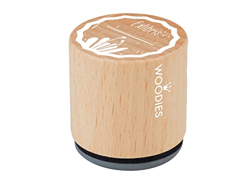 Woodies montiert Gummi Stempel 1.35-inch Exlibris 1, Acryl, Mehrfarbig, 3-teilig von Woodies