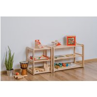 Montessori Kleines Und Mini-Regalset Kleinkindmöbel Bücherregale Für Kinder Baby-Registrierungsartikel Geschenk von WoodjoyCollection