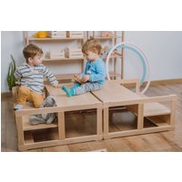 2Er Set Montessori Bücherregal Midi Klettern in Der Kletterhalle Kletterrampe Stufen Baby Register Artikel Geschenk Für Kinder von WoodjoyCollection