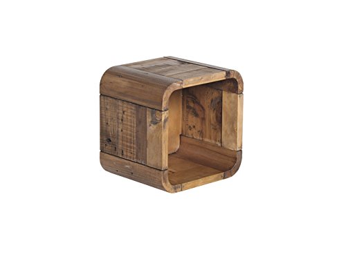 Woodkings® Badregal Dingle 30x30 Holz Pinie Natur rustikal Wandregal Regal Würfel Badmöbel Badezimmermöbel von Woodkings