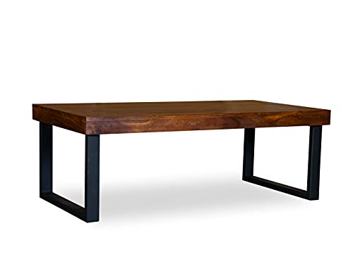 Woodkings® Couchtisch Ettrick 116x57cm, Holz Akazie braun, Echtholz modern, Design, Massivholz Lounge Coffee Table günstig von Woodkings