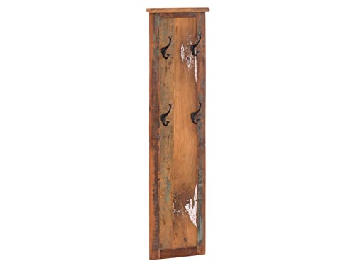 Woodkings Garderobe Wakefield I Wandpaneel 38x135cm aus Massivholz I Garderobenpaneel für Flur oder Diele I Wandgarderobe, inkl. Kleiderhaken, Flurmöbel von Woodkings