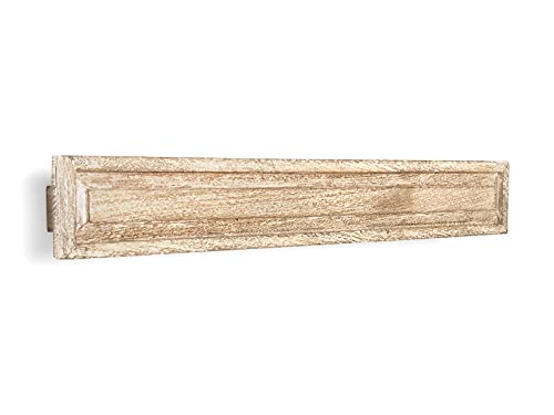 Woodkings® Handtuchhalter Patina Echtholz Mango massiv 85cm Handtuchstange Massivholz Badmöbel Wandregal von Woodkings