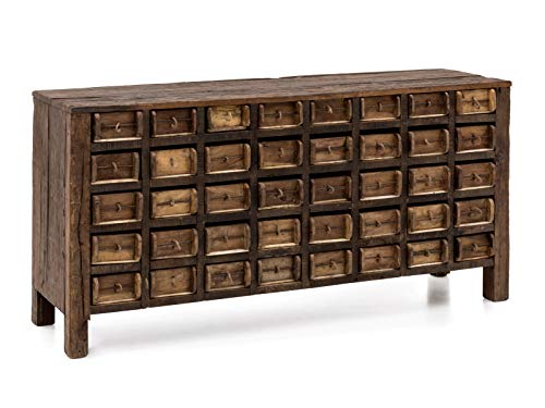 Woodkings Sideboard Madurai | Kommode mit 40 Schubladen | Apothekerschrank aus Altholz | Wohnzimmer Schrank Vintage Unikat Rustikal Woodkings Sideboard Madurai | Kommode mit 40 Schubladen | Apothekerschrank aus Altholz | Wohnzimmer Schrank Vintage Unikat Rustikal von Woodkings