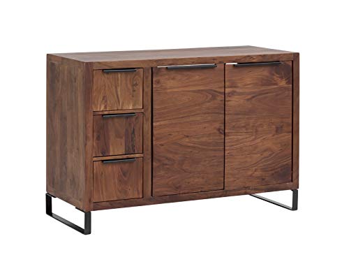 Woodkings Sydney Waschtisch I BxHxT: 105x74x45 cm aus massiv Holz Akazie dunkel I 2-türiger Waschtischunterschrank mit Schubladen I Badezimmer Unterschrank I rustikales Badmöbel Woodkings Sydney Waschtisch I BxHxT: 105x74x45 cm aus massiv Holz Akazie dunkel I 2-türiger Waschtischunterschrank mit Schubladen I Badezimmer Unterschrank I rustikales Badmöbel von Woodkings