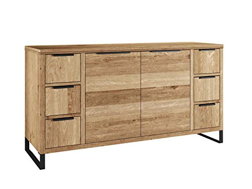 Woodkings Sydney Waschtisch I BxHxT: 138x60x45 I massiv Holz Wildeiche I Doppelwaschtisch Badezimmer I Bad Unterschrank mit Schubkästen und Türen Woodkings Sydney Waschtisch I BxHxT: 138x60x45 I massiv Holz Wildeiche I Doppelwaschtisch Badezimmer I Bad Unterschrank mit Schubkästen und Türen von Woodkings