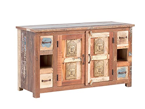 Woodkings Waschtisch Sumana I rustikaler Waschplatz 130cm aus massiv Holz I auch als Doppelwaschtisch I Buddha Badmöbel Unterschrank Badschrank Woodkings Waschtisch Sumana I rustikaler Waschplatz 130cm aus massiv Holz I auch als Doppelwaschtisch I Buddha Badmöbel Unterschrank Badschrank von Woodkings