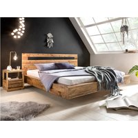 Woodkings Bett Marton 180x200 Holzbett Bettrahmen Doppelbett Ehebett Recycelte Pinie Schlafzimmer Möbel von WoodkingsDE