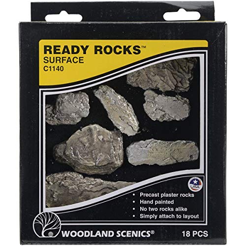 Woodland Scenics C1140 fertige Felsen aus Gips gegossen und handbemalt Alles Unikate Rocks-Surface Spur Z N TT HO H0 von Woodland Scenics