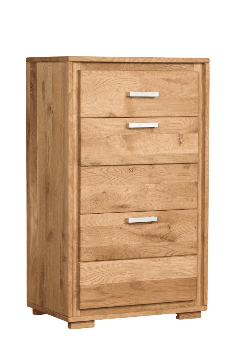 Schuhschrank Schuhkipper Basel 61 cm Wildeiche massiv geölt von Woodline