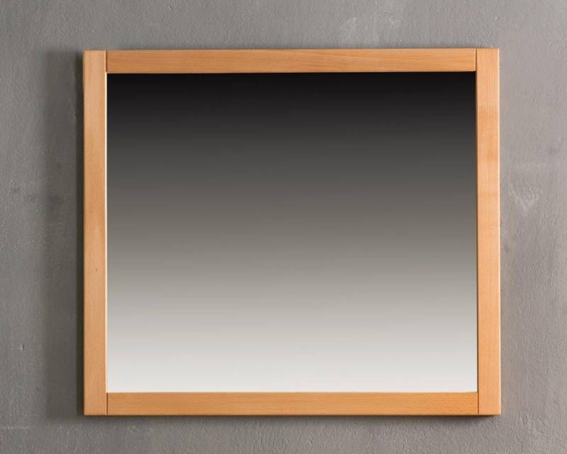 Spiegel 91 x 80 cm Genf - Kernbuche Massivholz geölt von Woodline