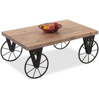 Handgefertigter Bauernhaus Couchtisch Walnuss-Finish, Industriedesign Handgefertigter Bauernhaus Couchtisch Walnuss-Finish, Industriedesign von WoodmadeCreation