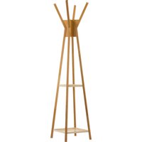 Woodman Garderobe "Magellan", im skandinavian Design, aus massiver Eiche, mit 4 Haken von Woodman