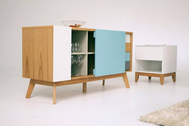 Woodman Sideboard Estera, Sideboard, Breite 135 cm, im angesagten skandinavischen Look von Woodman