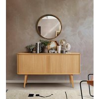 Woodman Sideboard "Rove" Kommode besonderes Design, Breite 138 cm, mit Eichenholzfurnier, FSC von Woodman