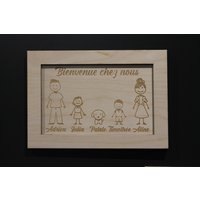 Personalisierte Familienumgebung von WoodoubsCrea