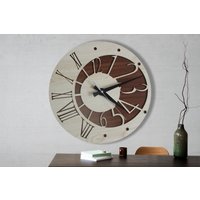 Mond Wanduhr, Welt, Sonne, Space Clock, Planet, Strahlende Wanduhr, Weihnachtsuhr, Laseruhr Wanduhr, Weihnachtsgeschenk Wanduhr von Woodpedia