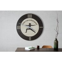 Yoga Für Jedermann Holz Wanduhr, Geschenk Sie, Lehrer Wanduhr Dekor, Mutter Geschenk, Dekor von Woodpedia