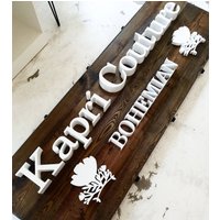 Personalisiertes Holzschild - 3D Schild Business Büroschild Nachname Store Personalisiertes Holzschild - 3D Schild Business Büroschild Nachname Store von Woodpekers