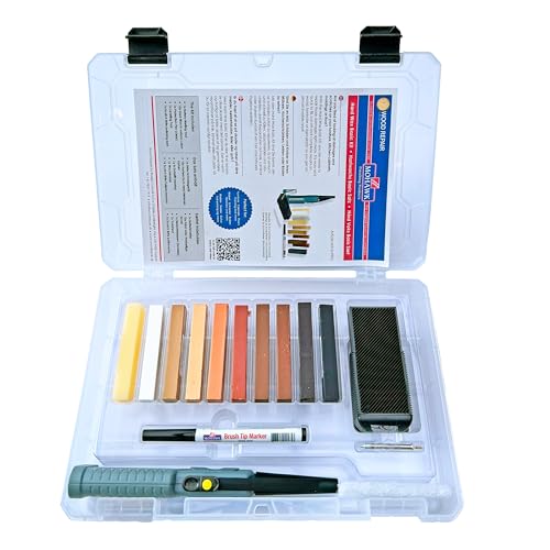 WoodRepair Mohawk Premium Holzreparatur Kit - Professionelles Set zur Reparatur von Kratzern, Dellen & Rissen auf Holzoberflächen von Woodrepair