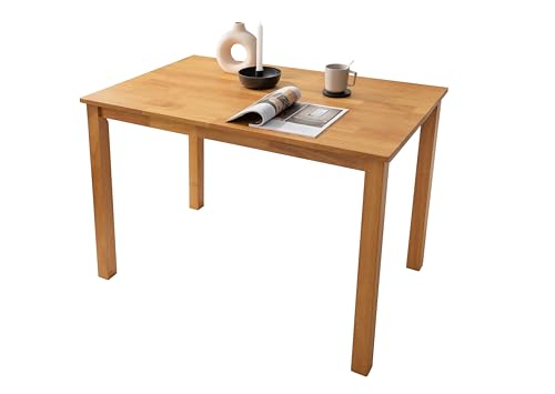 Woodroom Esstisch Kota 110x70 cm – Massivholz Hevea, lackiert, Farbe Eiche – Kleiner Küchentisch, Esszimmertisch, platzsparend, stabil & pflegeleicht Woodroom Esstisch Kota 110x70 cm – Massivholz Hevea, lackiert, Farbe Eiche – Kleiner Küchentisch, Esszimmertisch, platzsparend, stabil & pflegeleicht von Woodroom