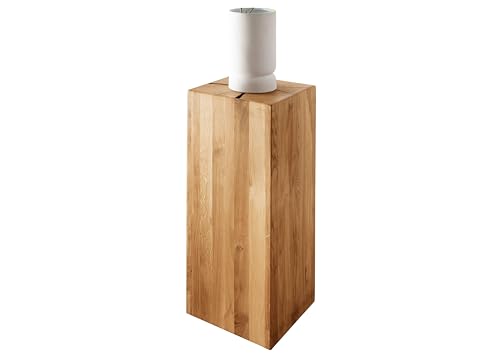 Woodroom Holzhocker Eiche massiv geölt (BxHxT 30x81x30 cm) Hocker, Stuhl von Woodroom