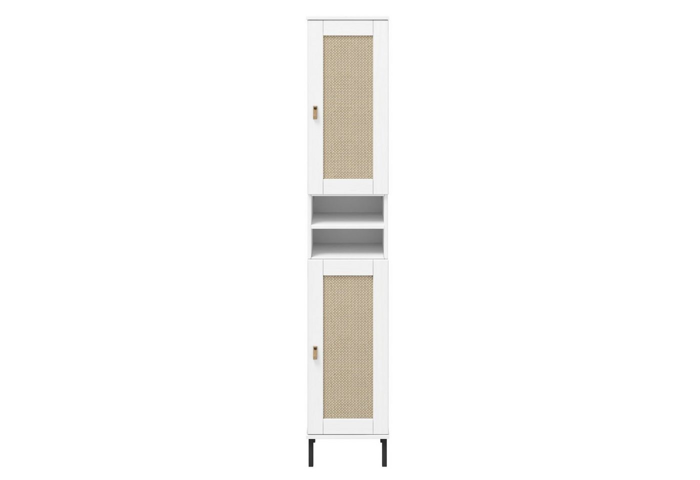 Woodroom Regal Valencia, Kiefer massiv lackiert, BxHxT 35x190x32 cm von Woodroom