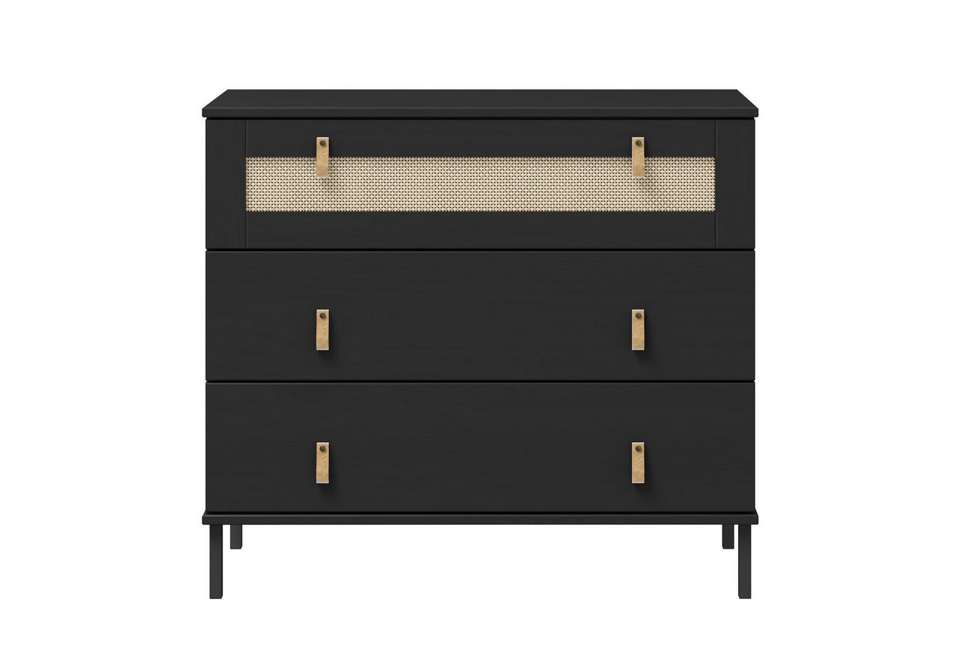 Woodroom Sideboard Valenica, Kiefer massiv lackiert, BxHXT 90x80x40 cm von Woodroom