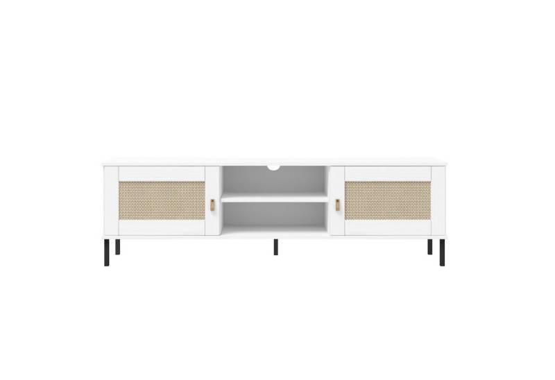 Woodroom TV-Board Valencia, Kiefer massiv lackiert, BxHxT 158x47x40 cm von Woodroom