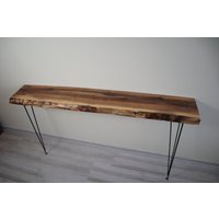 Live-Edge-Kirschholz, An Der Wand Befestigter Konsolentisch, - 56 "X 9" X 60 cm" von WoodsGate