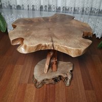 Live Edge Walnussbaumholz Erstaunliche Natürliche Form Holzscheibe, Couchtisch 70 X 60 cm, 35, 1 Pfund Gewicht von WoodsGate