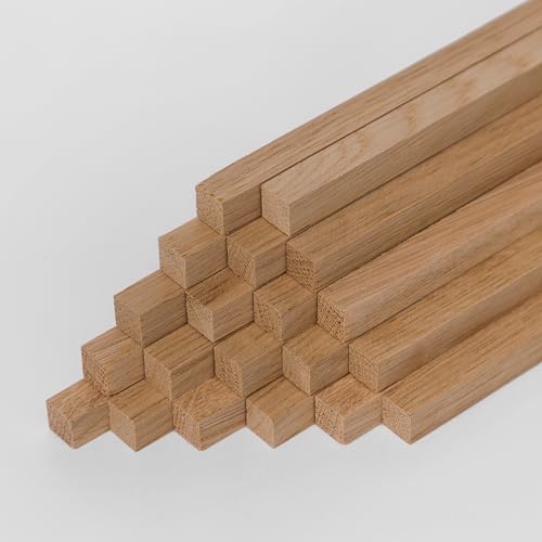 20 quadratische Holzstäbe in Eiche zum Basteln aus Naturholz - Holzstäbchen aus Massivholz 10 x 10 x 250mm 20 quadratische Holzstäbe in Eiche zum Basteln aus Naturholz - Holzstäbchen aus Massivholz 10 x 10 x 250mm von Woodsellers