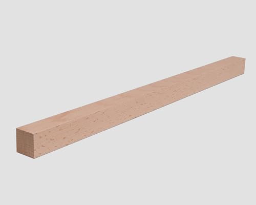 Holzleiste - Buche gehobelt - 25 x 25 x 350-1000mm (25 x 25 x 1000mm) von Woodsellers