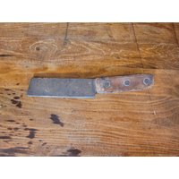 Vintage C S Osborne Broadpoint Oder Schaffußmesser Mit Ledergriff Und Messingnieten Made in Harrison New Jersey Antik Primitive Rustikal von WoodsonHouseAntiques