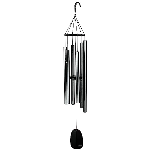 Woodstock Chimes Signature Collection, Bells of Paradies, Antik-Silber, 111,8 cm, Dekor-Designs, Windspiel für Outdoor, Terrasse, Haus oder Gartendekoration (BPLAS) von Woodstock Chimes