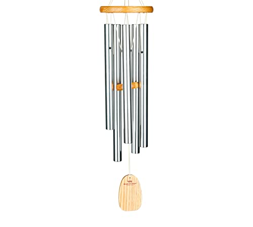 Woodstock Chimes BWS Windspiel Chimes of Bali, Silber, 63,5 cm von Woodstock Chimes