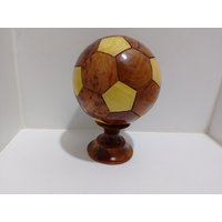 Wooden Thuya Football, Handmade Morocco, Ball Gift Wood, Decoration Football von Woodthuya1999